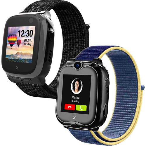 Kal-Compatible Avec Xplora Lot De 2 Bracelets De Rechange Pour Bracelet Xplora X5 / Xgo2 / Xgo3 - Bracelet De Rechange En Nylon Pour Xplora X5 Play/Xgo 2 / Xgo 3 - Cadeau Pour Fille Garon