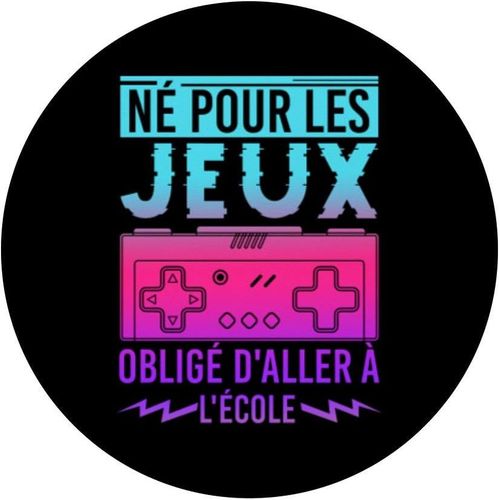 Kal-Console N Pour Les Jeux Oblig D'aller  L'cole Gaming Popsockets Popgrip - Support Et Grip Pour Smartphone/Tablette Avec Un Top Interchangeable