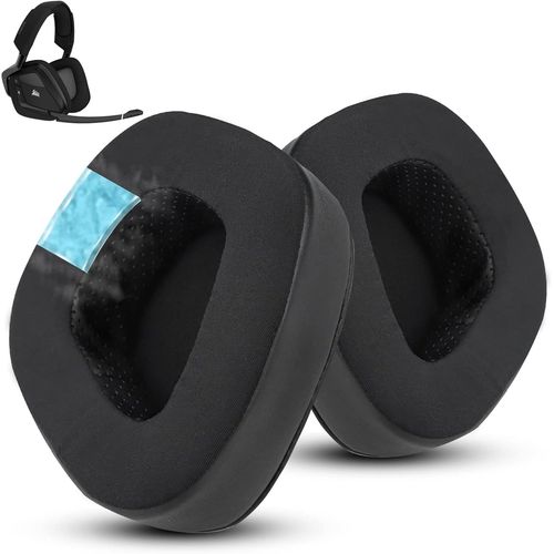 KAL-Cooling-Gel Coussinets Pour Corsair Void Pro/Elite/Rgb/Se/Usb/Wireless -Confort Frais Et Amlior, Compatible Avec Void Pro Rgb, Void Elite Rgb, Void Surround (Noir)