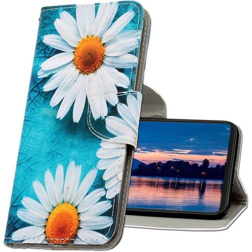 Kal-Coque Pour Xiaomi Redmi Note 10, Coque En Cuir Xiaomi Redmi Note 10s, tui Tlphone Redmi Note 10, Motif Color Imprim Housse Pour Xiaomi Redmi Note 10 4g / Note 10s. Xc1 Chrysanthemum