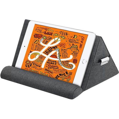KAL-Coussin De Support Pour Tablet, Support Oreiller Multi-Angle Compatible Avec Ipad 10.2 10Th/2022, Ipad Pro 11/12.9 2022, Ipad Air 5 10.9/Air 4/Air 3, Galaxy Tab S6/S7/S9/S9+, Gris Sidral