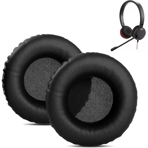KAL-Coussinets D'Oreille Compatible Avec Jabra Hsc012 Hsc016 Hsc017 Hsc018W Headsets Coussinets D'Oreille De Rechange En Cuir Protin Doux Et Mousse  Mmoire De Forme
