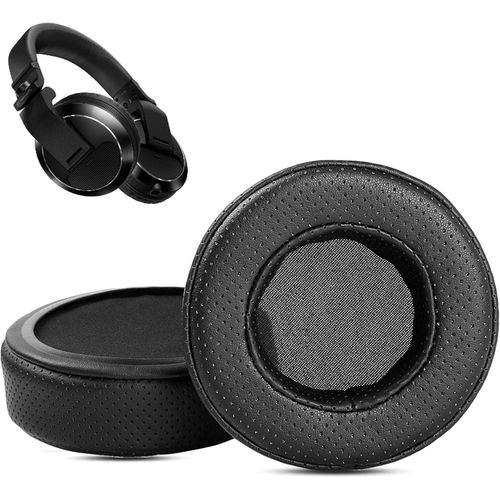 KAL-Coussinets D'Oreille Compatible Avec Pioneer Dj Hdj-X7 Hdj-X5 Hdj-X10 Headphones Coussinets D'Oreille De Rechange En Cuir Protin Doux Et Respirant Avec Mousse  Mmoire De Forme