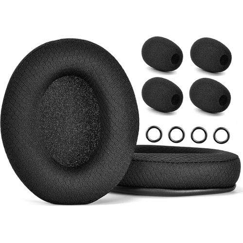KAL-Coussinets D'Oreille Et Micro De Rechange En Mousse Compatibles Avec Hyperx Cloudx/Cloud Iii/Cloud Iii/Pro/Core/Alpha/Alpha S/Alpha Pro/Flight/Flight S/Stinger/Stinger S/Cloudx Stinger/Stinger Co