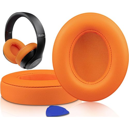 KAL-Coussinets D'Oreille, Oreillettes De Remplacement Pour Beats Studio 3 Et Studio 2 Casque Circum-Aural, Cache-Oreilles Couverts En Cuir Protine, Supression De Bruit Mousse  Mmoire