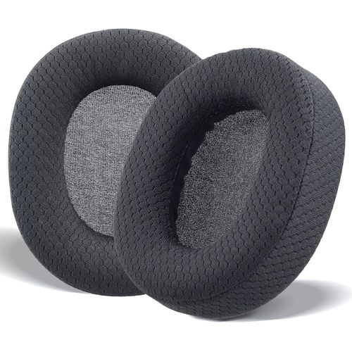 KAL-Coussinets De Remplacement En Cuir Pu Compatibles Avec Les Steelseries Arctis 1/Arctis 3/Arctis 5/Arctis 7/Arctis 7P/Arctis 9X/Arctis Pro/Arctis Prime (Tissu En Maille-Noir)