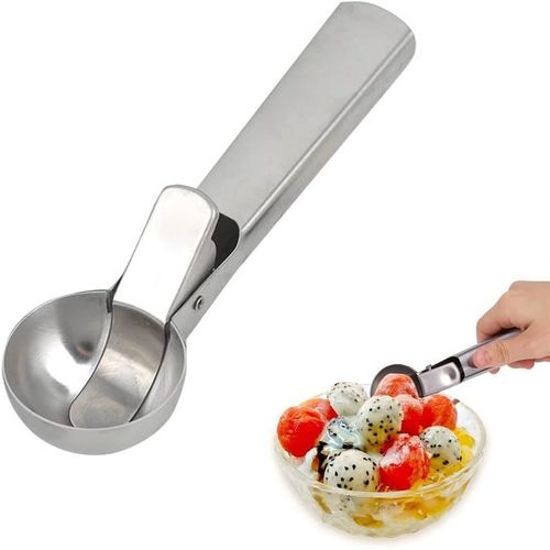 Kal-Cuillre  Glace 18 X 4 X 3,5 Cm - Utilisation Professionnelle - Idal Pour La Crme Glace, Le Melon, Les Boulettes De Viande, Les Ptes, La Pure De Pommes De Terre Ou Les Boules De Melon