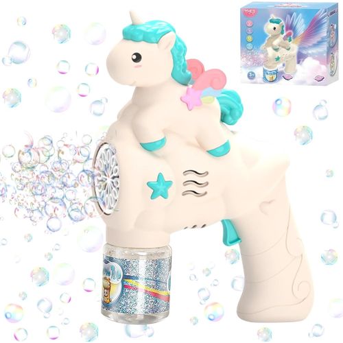 Kal-Enfants Pistolet  Bulles, Licorne Machine  Bulles lectrique, Automatique Enfants Pistolet A Bulle, Pistolets  Bulles De Savon Pour Les Enfants, Machine  Bulles lectrique Pour Mariage Extri