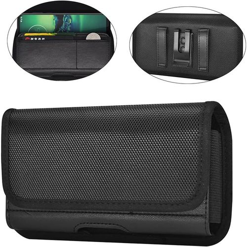 Kal-tui Clip Ceinture Pochette Tlphone Nylon Housse Coque Ceinture Pour Iphone 16 Pro Max, Samsung Galaxy A16 A14 A06 A05s A56 A26 A36 S25 Ultra S24 Ultra, Xiaomi Redmi 14c 13c A3 / Note 14 Pro