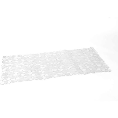Kal-G-River Tapis De Bain Antidrapant Avec Ventouses, Dimensions : 35 X 70, Tapis De Bain En Rsine, Finition Transparente, Design R&s, Fabriqu En Italie, Tapis Lavable En Machine, 2 Ans De