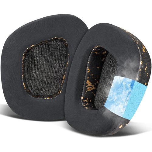 KAL-Gel De Refroidissement Mousse Coussin Coussinets Pour Corsair Void/Void V2/Void Pro/Void Elite/Surround Wired & Wireless Rgb Usb Gaming Casques, Coussinets D`Oreilles En Tissu Soie Glace