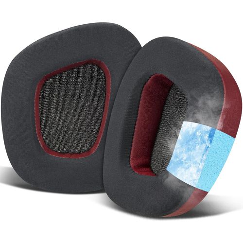 KAL-Gel De Refroidissement Mousse Coussin Coussinets Pour Corsair Void/Void V2/Void Pro/Void Elite/Surround Wired & Wireless Rgb Usb Gaming Casques, Coussinets D`Oreilles En Tissu Soie Glace