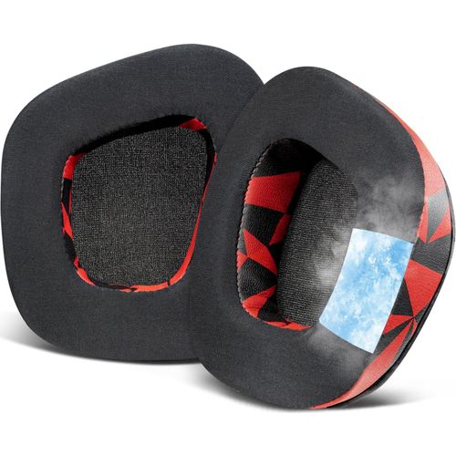 KAL-Gel De Refroidissement Mousse Coussin Coussinets Pour Corsair Void/Void V2/Void Pro/Void Elite/Surround Wired & Wireless Rgb Usb Gaming Casques, Coussinets D`Oreilles En Tissu Soie Glace