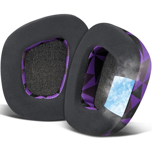 KAL-Gel De Refroidissement Mousse Coussin Coussinets Pour Corsair Void/Void V2/Void Pro/Void Elite/Surround Wired & Wireless Rgb Usb Gaming Casques, Coussinets D`Oreilles En Tissu Soie Glace