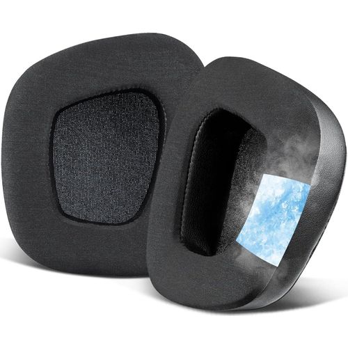 KAL-Gel De Refroidissement Mousse Coussin Coussinets Pour Corsair Void/Void V2/Void Pro/Void Elite/Surround Wired & Wireless Rgb Usb Gaming Casques, Coussinets D`Oreilles En Tissu Soie Glace
