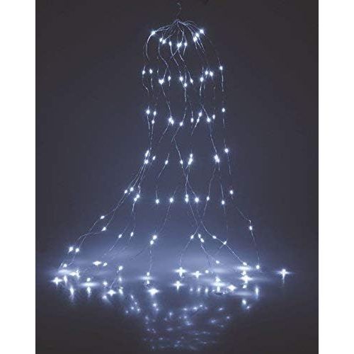Kal-Guirlande Lumineuse  160 Led Blanc Froid - 8 X 20 Led / 2 M - Fonctionne Avec Piles