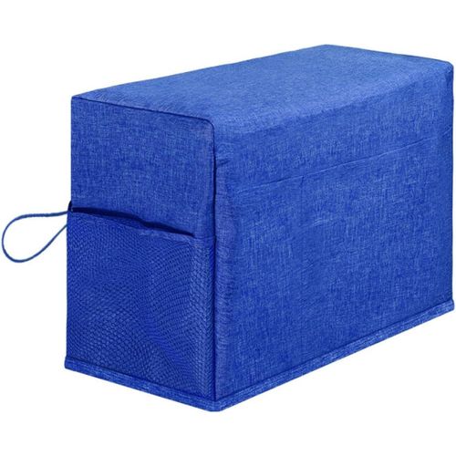 Kal-Housse De Machine  Coudre,Cache-Poussire, Housse De Machine  Coudre Avec Poches De Rangement,Housse De Machine  Coudre Pliable, Cache-Poussire Pour Machine  Coudre,Couverture Durable(Bleu)