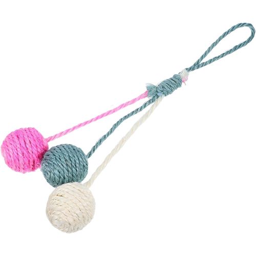 KAL-Jouet  Gratter Pour Chat : Balle  Gratter En Sisal Pour Chaton, Jouet D'Exercice Interactif Pour Petits Animaux De Compagnie, Jeu Autonome Et Morsure