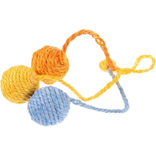 KAL-Jouet Interactif Pour Chat En Sisal Amusant  Gratter Idal Pour La Poursuite Et Le Jeu