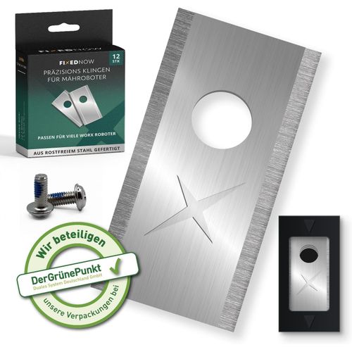 Kal-Lames De Rechange [12pcs] Pour Robot Tondeuse Compatible Worx, En Acier Inoxydable, Kit Complet En Acier Inoxydable, Pices De Rechange Pour Tondeuses Automatiques