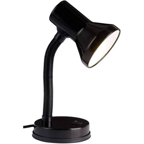 Kal-Lamp Lampe De Table Junior Noir | 1x R80, E27, 40w, Adapt Aux Lampes  Rflecteur (Non Incluses) | chelle A ++  E | Avec Interrupteur  Bascule
