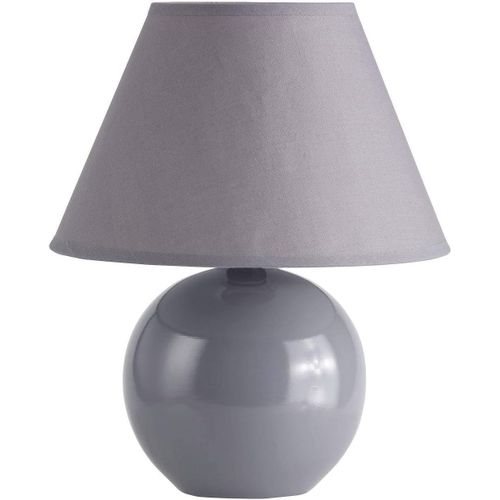 Kal-Lamp Lampe De Table Primo Gris Fonc | 1x D45, E14, 40w, Adapt Aux Lampes  Suspension (Non Inclus) | chelle A ++  E | Avec Interrupteur  Cordon