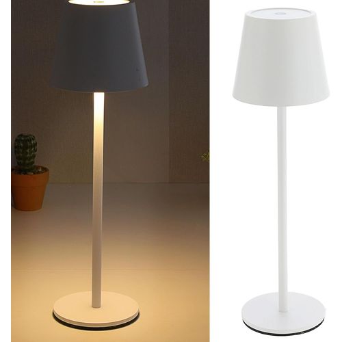 Kal-Lampe De Table Avec Fonction Tactile - Intensit Variable En Continu - 3 Tons Blancs - 11 X 37 Cm - Blanc - 65 Lumens - 56 Led - Cble De Charge Usb (1 Lampe De Table 11 X 37 Cm Blanc)