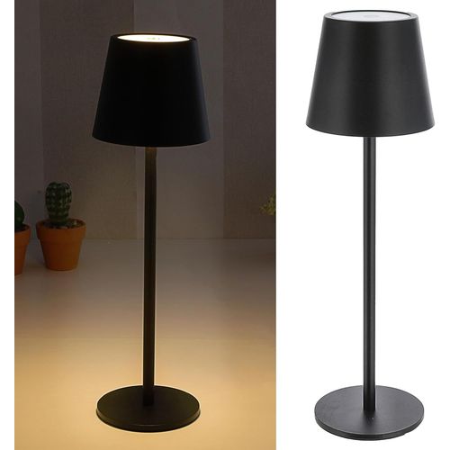 Kal-Lampe De Table Avec Fonction Tactile - Intensit Variable En Continu - 3 Tons Blancs - 11 X 37 Cm - Noir - 65 Lumens - 56 Led - Cble De Charge Usb - 1 Lampe De Table 11 X 37 Cm - Noire