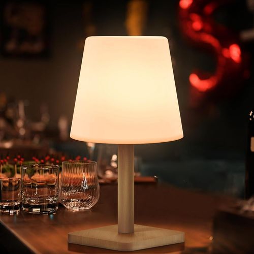 Kal-Lampe De Table Led Sans Fil - Blanc Chaud - Blanc Froid - 3000 K - 7500 K - Intensit Variable - Batterie tanche Ip44 - Dcoration Idale Pour Votre Maison Et Jardin, Htel, Table  Manger