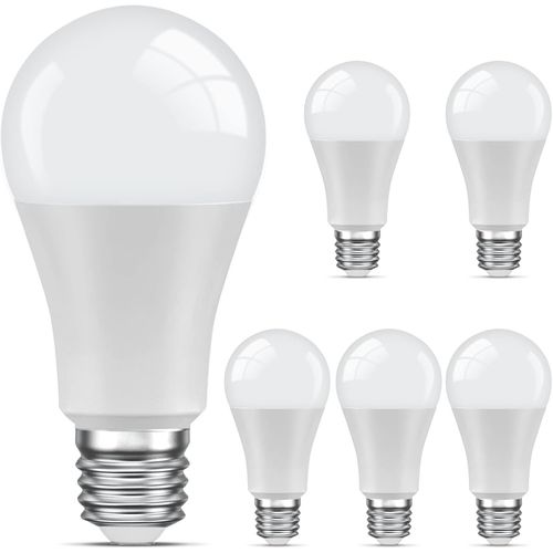 Kal-Lampe Led E27, Lampe  Incandescence Stanbow 9w Remplace La Lampe  Incandescence 60w, Lampe A60, 800 Lumens 3000 Kelvin Ampoules  conomie D'nergie Blanc Chaud, 6 Pices
