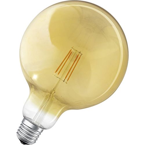 Kal-Lampe Led Intelligente, Avec Bluetooth, E27, Filament, Dimmable, Remplace Les Lampes  Incandescence Par 50w, Blanc Chaud, Contrlable Avec Google, Alexa Et Apple Homekit,Smart+ Bt Globe Gold
