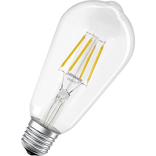 Kal-Lampe Led Smart Avec Bluetooth, Filament Edison, E27, Dimmable,Blanc Chaud(2700k),Remplace Les Lampes  Incandescence Par 50w,Contrlable Avec Alexa,Google Et Apple Voice,Smart+ Bt Cla Edison