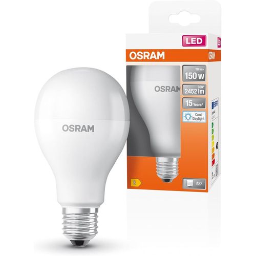 Kal-Led Star Classic A150 Led Lampe Pour La Prise E27, Forme De Poire, Matt Optics, 2452 Lumens, Daylight White (6500k), Remplacement Des Ampoules Conventionnelles De 150 W, Non Dimmables, 1 Pack