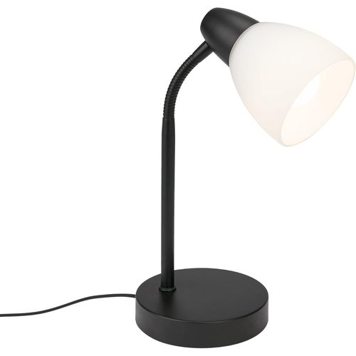 Kal-Leuchten Lampe De Table Avec Interrupteur  Cble 1 X E14 Max. 25 W Blanc/Noir 185 X 300 Mm