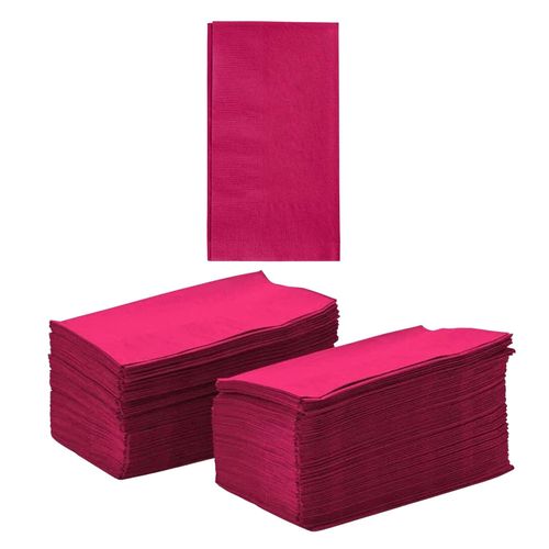 Kal-Lot De 100 Serviettes De Table 2 Plis Bleu Marine 100 Serviettes De Table 2 Plis De Hauteur 7,6 Cm De Largeur 10,2 Cm De Longueur 20,3 Cm, Bordeaux 125 Carats., 125