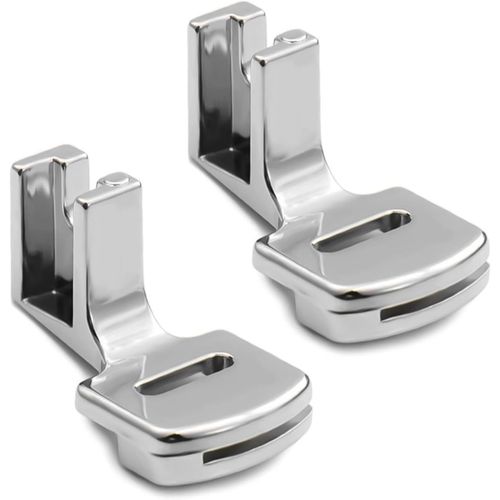 Kal-Lot De 2 Pieds Pour Machine  Coudre Argents, Accessoires Universels Pour Machines  Coudre, Pied  Froncer, Pied Pour Ourlet  Coudre, Convient Pour Tissus D'paisseur Fine  Moyenne