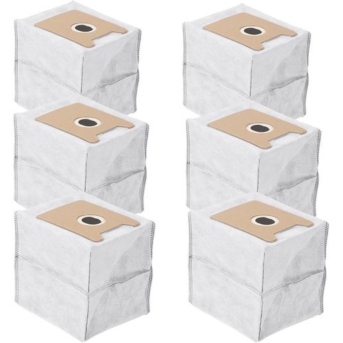 KAL-Lot De 6 Grands Sacs  Poussire De Rechange Pour Robot Aspirateur Compatible Avec Eufy G35+ G40+, G40 Hybride + Station Auto-Vide Haute Efficacit Filtration Bonne tanchit