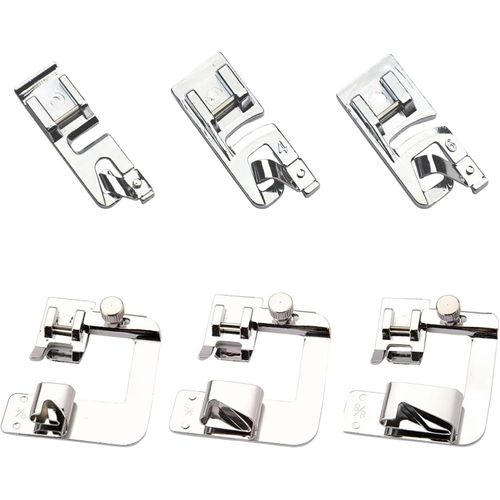 Kal-Lot De 6 Pieds  Coudre, Pieds Pour Ourlets, Accessoires Multifonctions Pour Machine  Coudre, Pied Pour Fermeture clair Invisible, Accessoires Universels Pour Machine  Coudre