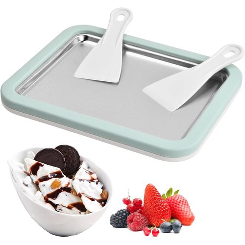 Kal-Machine  Crme Glace Instantane, Plaque  Glace Roule, Plateau Ice Cream Rolls Machine, Machine  Glace Roule, Plaque Glace Ice Roll Avec 2 Spatules Pour Yaourt, Gelato