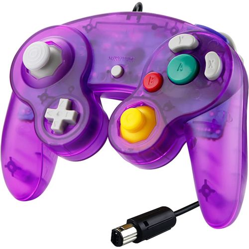 Kal-Manette Filaire Pour Gamecube,ContrLeur Ngc Manette De Gamecube Classique Gc Game Cube Ngc, Compatible Avec Gamecube Wii U Switch Pc Super Smash Bros