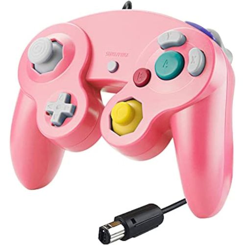 Kal-Manette Filaire Pour Gamecube,Contrleur Ngc Manette De Gamecube Classique Gc Game Cube Ngc, Compatible Avec Gamecube Wii U Switch Pc Super Smash Bros