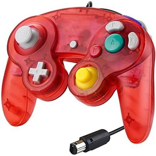 Kal-Manette Filaire Pour Gamecube,Contrleur Ngc Manette De Gamecube Classique Gc Game Cube Ngc, Compatible Avec Gamecube Wii U Switch Pc Super Smash Bros