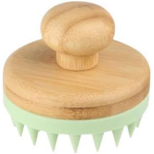 Kal-Massager Cheveux Bois Et Silicone Doux Couleur Vert Eau Shampooing Sec Brosse Cheveux Boucls Et Lisses Scalp Massager Relaxant Exfoliant Tte Pour Stimuler La Croissance Du Cuir Chevelu