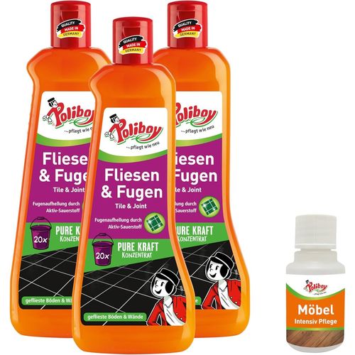 Kal-Nettoyant Pour Carrelage Et Joints -Avec Oxy-Power -Concentr De Nettoyage Pour L'intrieur Et L'extrieur -3 X 500 Ml -Avec chantillon De Produit -Fabriqu En Allemagne