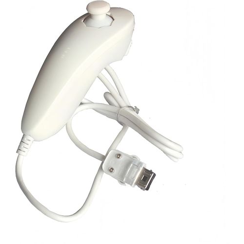 Kal-Nunchuk Manette Kit Pour Wii, Remplacement De Tlcommande Pour Manette De Jeu De Contrleur Nunchuck Compatible Avec Wii Jeu Vido Blanc