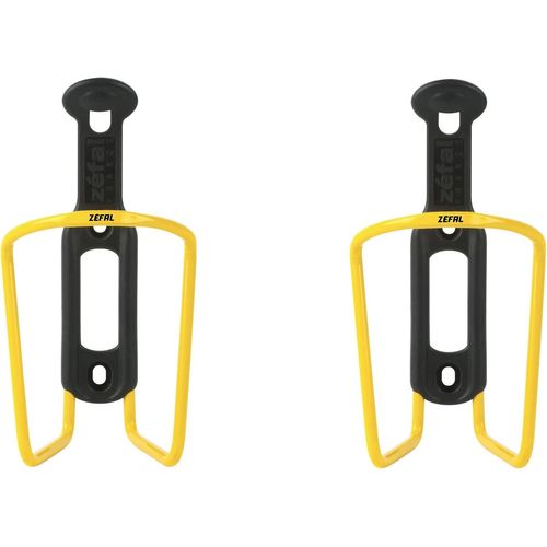 Kal-Pack Alu Plast 124 - Pack De Deux Porte-Bidons Velo - Porte Gourde En Aluminium Pour Tout Type De Velo - Lger Et Robuste - Jaune