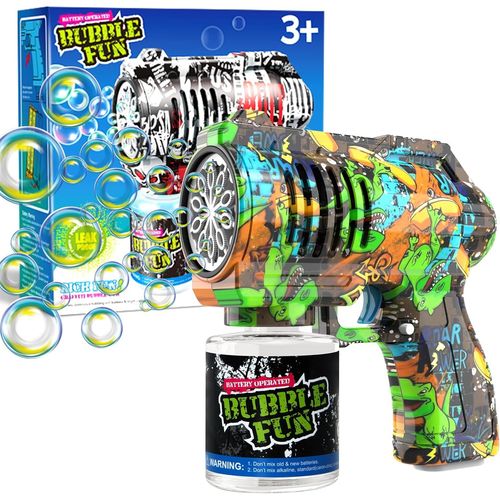 Kal-Panacare Pistolets  Bulles De Savon,Machine  Bulles De Savon Gun Enfants 4000+Bulles/Minute Avec Solution Pour Bulles De Savon,Machine A Bulles Jouet  Bulles Cadeau Pour Enfant/Anniversaire/F
