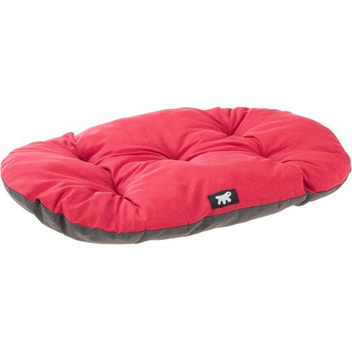 Kal-Panier Chien Relax, Coussin Chiens Moyen, Panier Chat, Tapis Pour Chenils Et Voitures, Lavable, En Coton Avec Rembourrage Doux, 65 X 42 Cm. Rouge