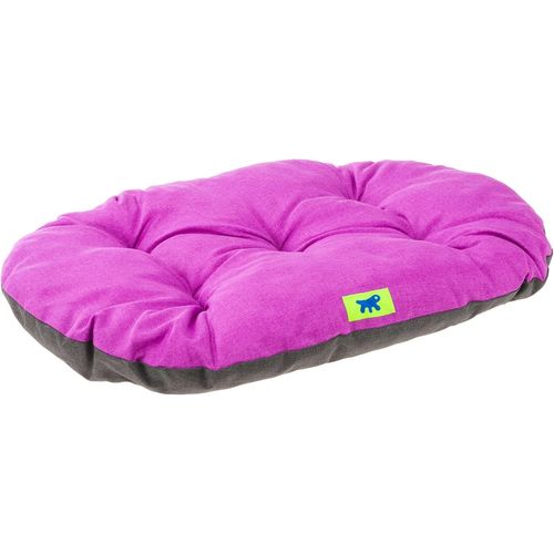 Kal-Panier Chien Relax, Coussin Chiens Moyen, Panier Chat, Tapis Pour Chenils Et Voitures, Lavable, En Coton Avec Rembourrage Doux, 65 X 42 Cm. Violet