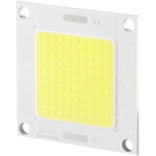 Kal-Perle Led Cob 50w, Lampe D'ampoule De Panneau Lumineux  Puce Intgre Pour Projecteur De Bricolage clairage Dc 12  14v (Lumire Blanche)